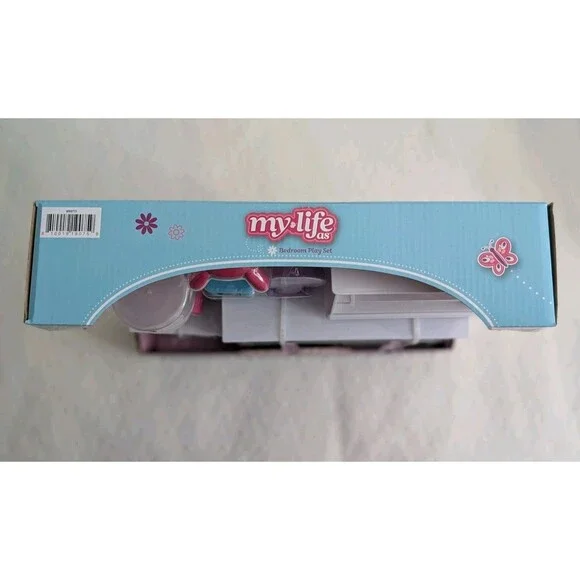 My Life As Bedroom Play Set 18" Dolls 20 Piece Set Drawers Lamp Bank Decorations - Picture 6 of 6